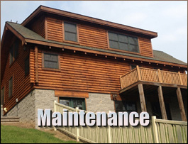  King William County, Virginia Log Home Maintenance