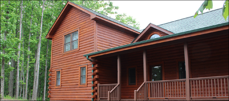 Log Home Staining in West Point, Virginia