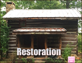 Historic Log Cabin Restoration  King William County, Virginia